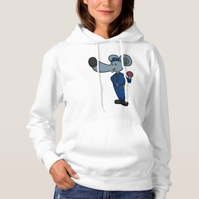 Camiseta Rato como policial com Rosquinha (Frente)
