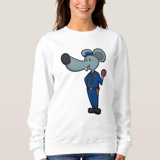 Camiseta Rato como policial com Rosquinha (Frente)