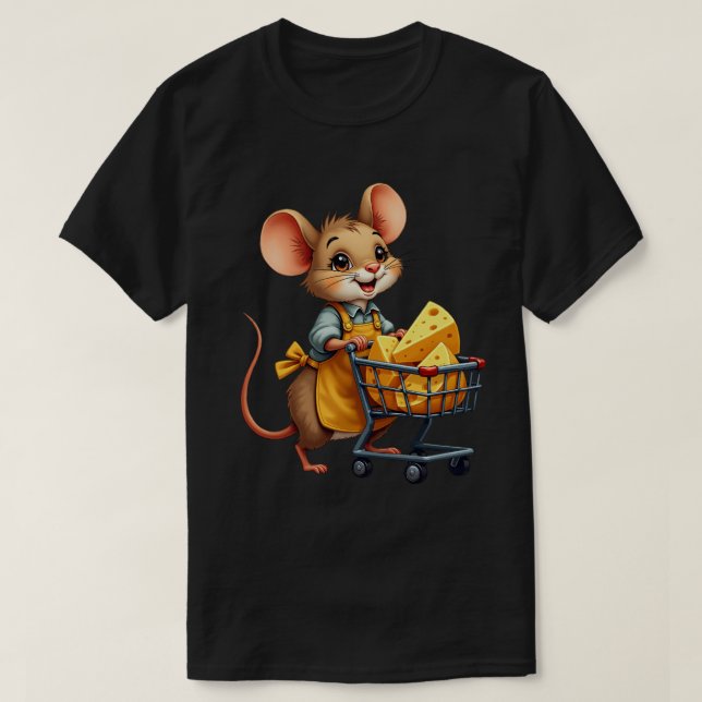 Camiseta Rato Comprador de Queijo (Frente do Design)