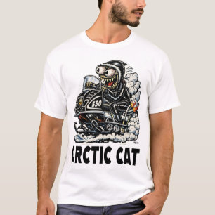 Camiseta Rato Creek   CreekRat Co.   Cartoon do Gato Ártico