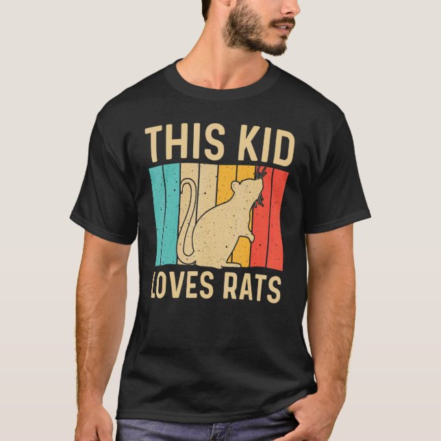Camiseta Rato Cute Para Crianças Rato Rato Rato Rato Rato R (Frente)