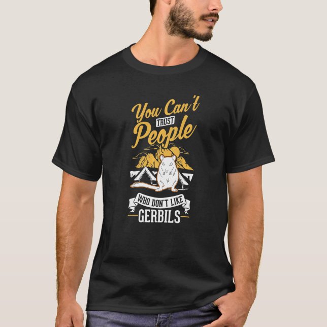 Camiseta Rato da Corrida Mongólia Gerbil (Frente)