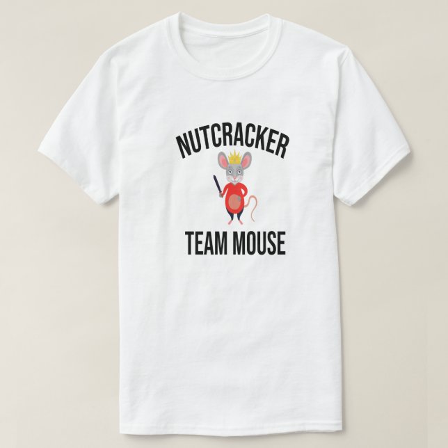 Camiseta Rato da Equipe Nutcracker, Noz de Natal, presente (Frente do Design)