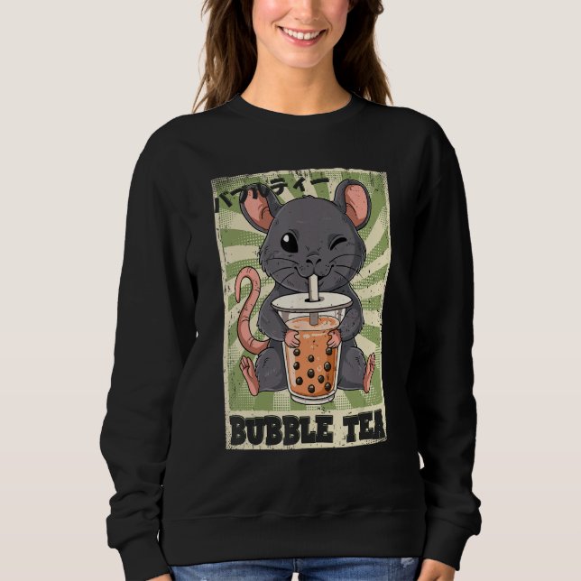 Camiseta Rato de Chá Boba Bubble Tea (Frente)