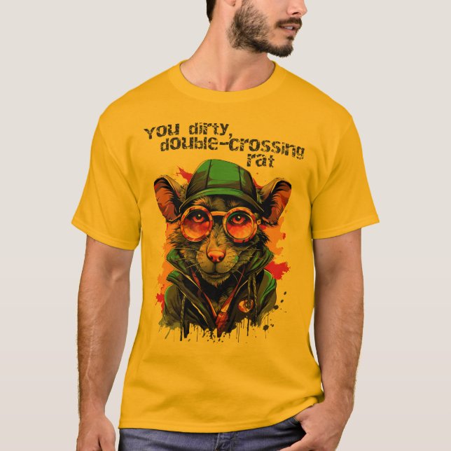 Camiseta Rato de cruzamento duplo (Frente)