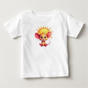 Camiseta Rato de Desenho Adorável