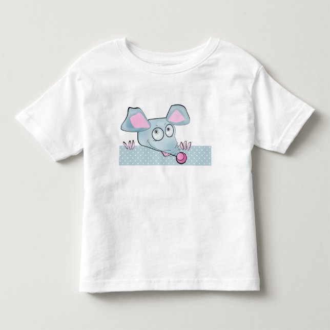 Camiseta Rato de desenho animado bonito Crianças do símbolo (Frente)