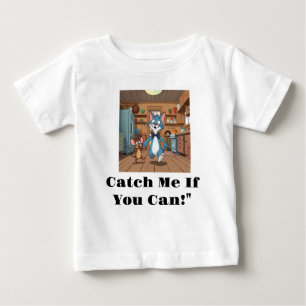 Camiseta Rato de Gato Azul e Gaveta   Vintage Cartoon