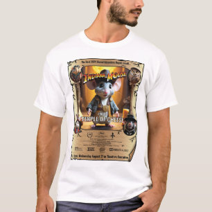 Camiseta Rato de Indiana e templo do queijo