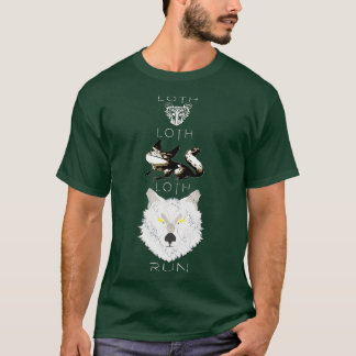 Camiseta Rato de lama Gato de lama Lobo corre Escolhe um ca