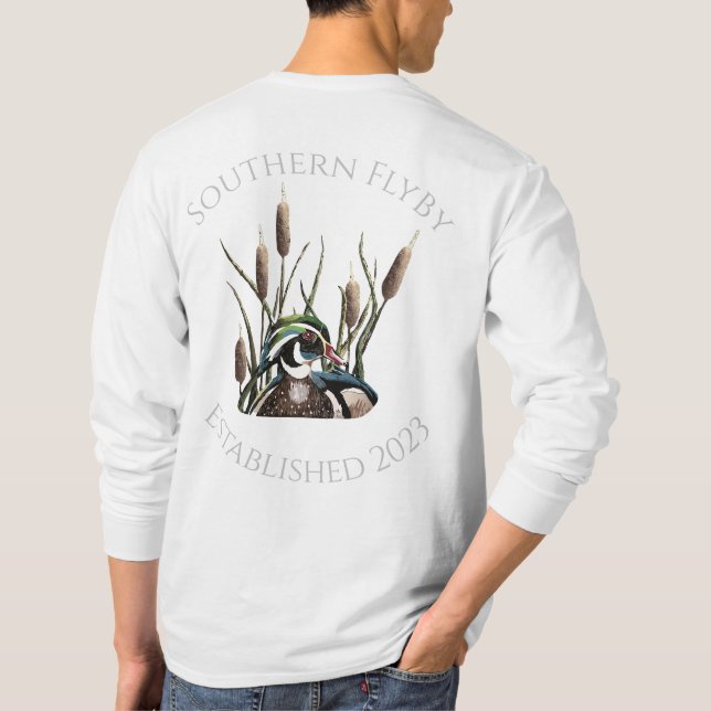 Camiseta Rato de Madeira do Sul com Capas Longas Capas (Verso)