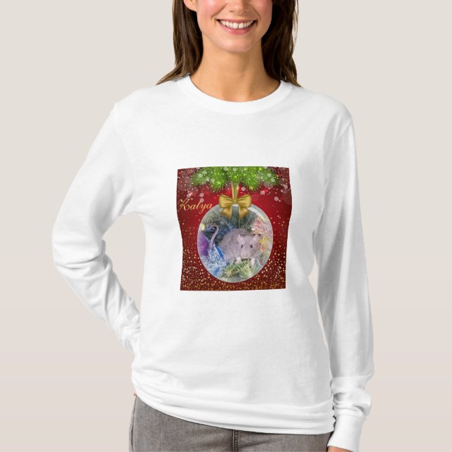 CAMISETA RATO DE NATAL (Frente)