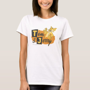 Camiseta Rato de Tom e de Jerry no logotipo da pata