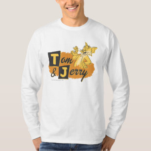 Camiseta Rato de Tom e de Jerry no logotipo da pata