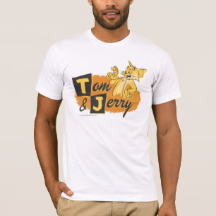 Camiseta Rato de Tom e de Jerry no logotipo da pata