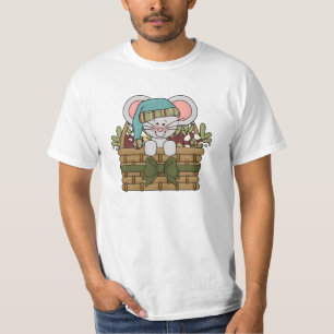 Camiseta Rato do Natal na cesta