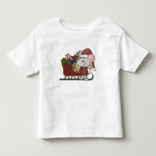 Camiseta Rato do papai noel com trenó