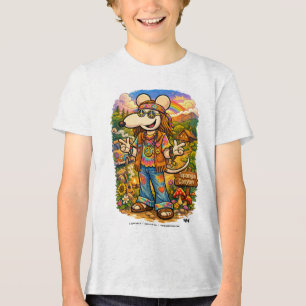 Camiseta Rato do Riacho CreekRat Co. Arte Hippie Vintag