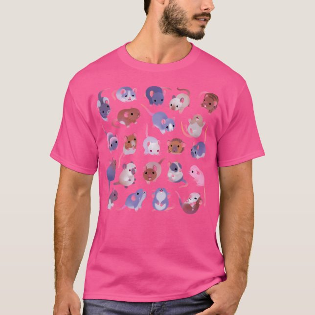 Camiseta Rato do rico - Rosa (Frente)