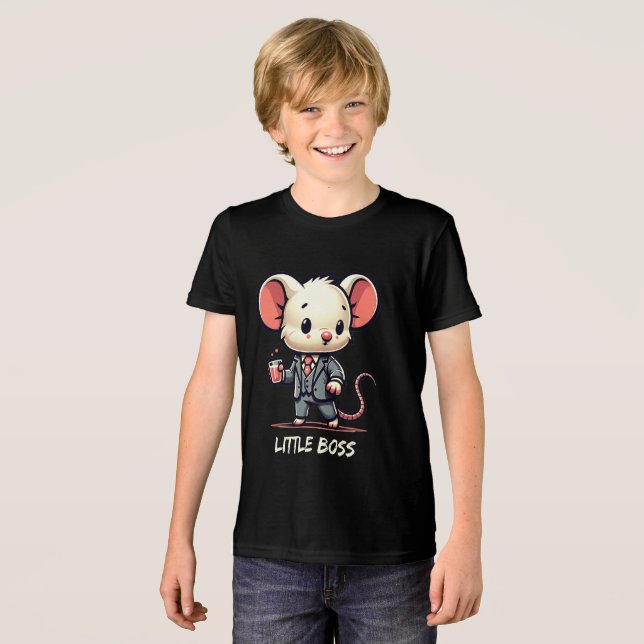 Camiseta Rato Elegante de Terno (Frente Completa)