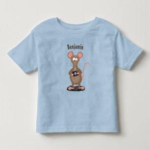 Camiseta Rato engraçado com ilustração de desenho animado c