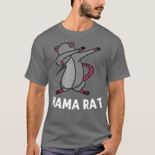 Camiseta Rato Engraçado Para Mulheres Mãe Dabbing Black Bro