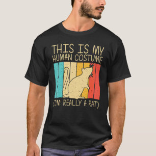 Camiseta Rato Fofo Para Homens Mulheres Rato Rato Rio Pet R