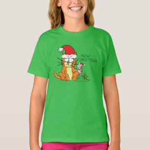 Camiseta Rato Gato de Cartografia de Natal Engraçado