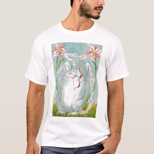 Camiseta rato grande do Cupido (Frente)