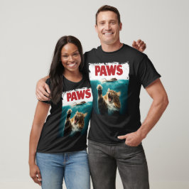 Camiseta Rato Humorístico de Gato Paródico PWS, caçando o R