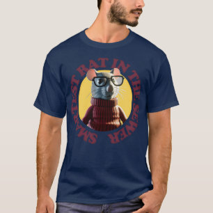Camiseta Rato Mais Inteligente No Esgoto