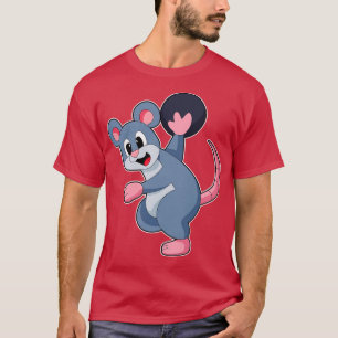 Camiseta Rato na Boliche com Bola de boliche
