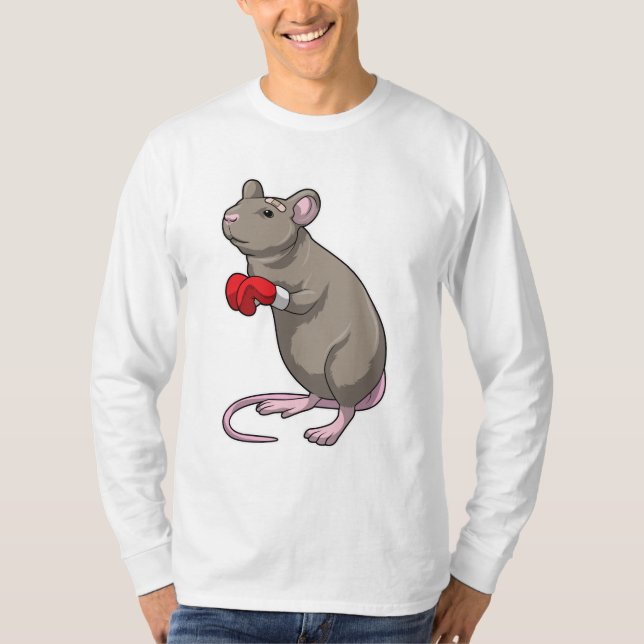Camiseta Rato na caixa com luvas in a box (Frente)