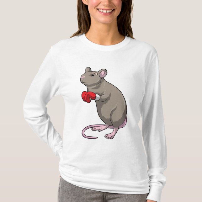 Camiseta Rato na caixa com luvas in a box (Frente)