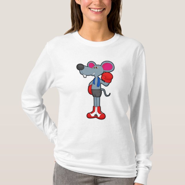 Camiseta Rato na caixa com luvas in a box (Frente)