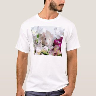 Camiseta Rato nas flores
