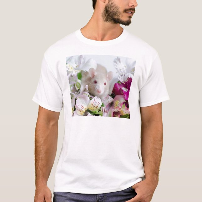 Camiseta Rato nas flores (Frente)