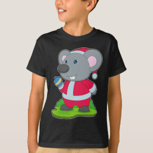 Camiseta Rato Natal bola de Natal