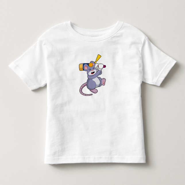 Camiseta Rato no Cricket com morcego de Cricket (Frente)
