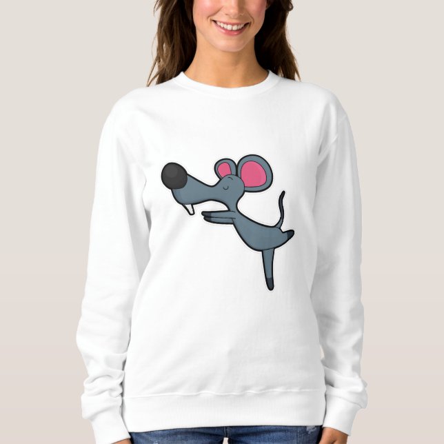 Camiseta Rato no Yoga Stretching (Frente)