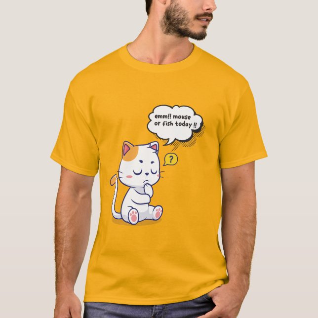 Camiseta Rato ou Peixe? - animal de estimação engraçado - G (Frente)