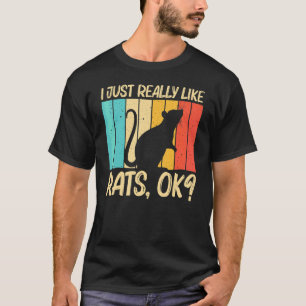 Camiseta Rato Para Homens Mulheres Rato Pet Roedor Rato
