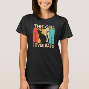 Camiseta Rato Para Raparigas Crianças Rato 1
