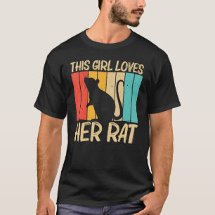 Camiseta Rato Para Raparigas Crianças Rato De Rodapé De Rat
