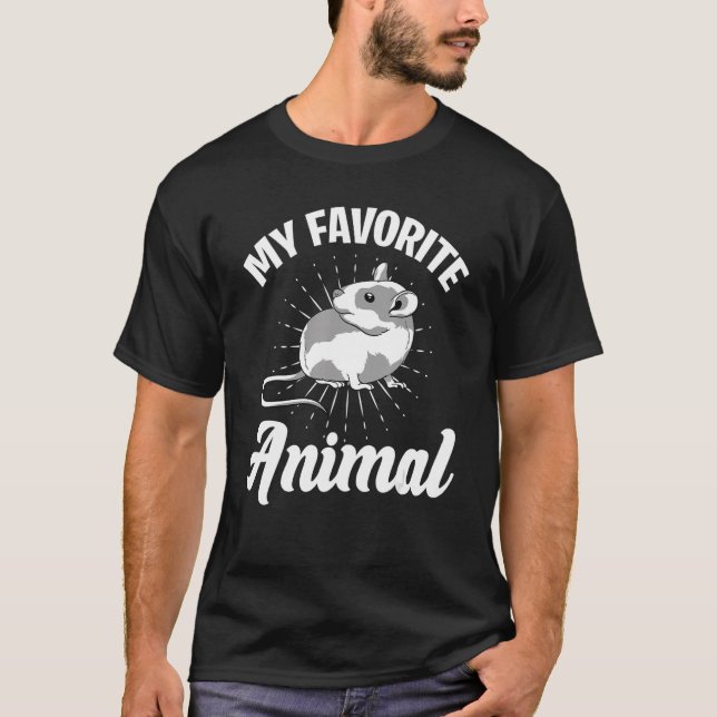 Camiseta Rato Pet Proprietário de Rato Animal Favorito (Frente)