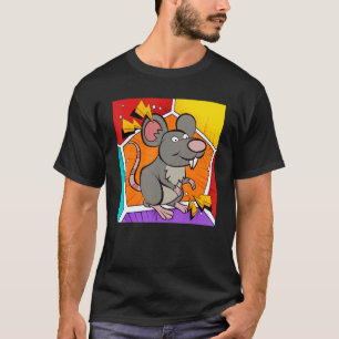 Camiseta Rato-Pop Rato do Proprietário de Animais de Compan
