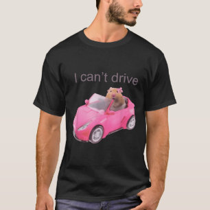 Camiseta Rato que não consigo dirigir engraçado para homens