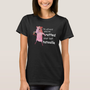 Camiseta Rato Rosa Engraçado Eu tenho medo que você tenha n