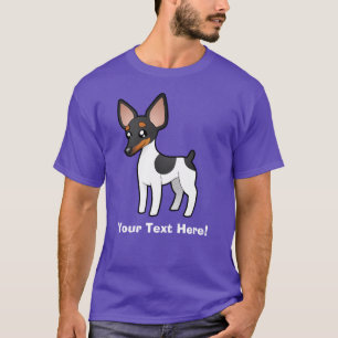 Camiseta Rato Terrier dos desenhos animados/Fox Terrier do