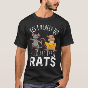Camiseta Ratos Citam Sim Eu Realmente Preciso Desses Ratos